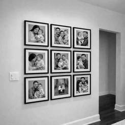 Kit 9 Quadros Decorativos Personalizados com Foto