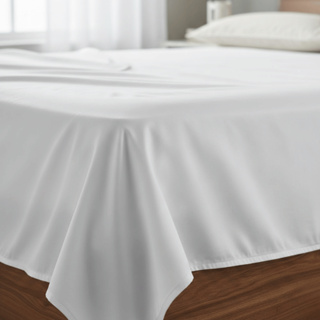 Lençol Branco Hotel 400 Fios Ideal com Bainha Casal Queen Sofisticado Toque Macio em Oferta na Shopee