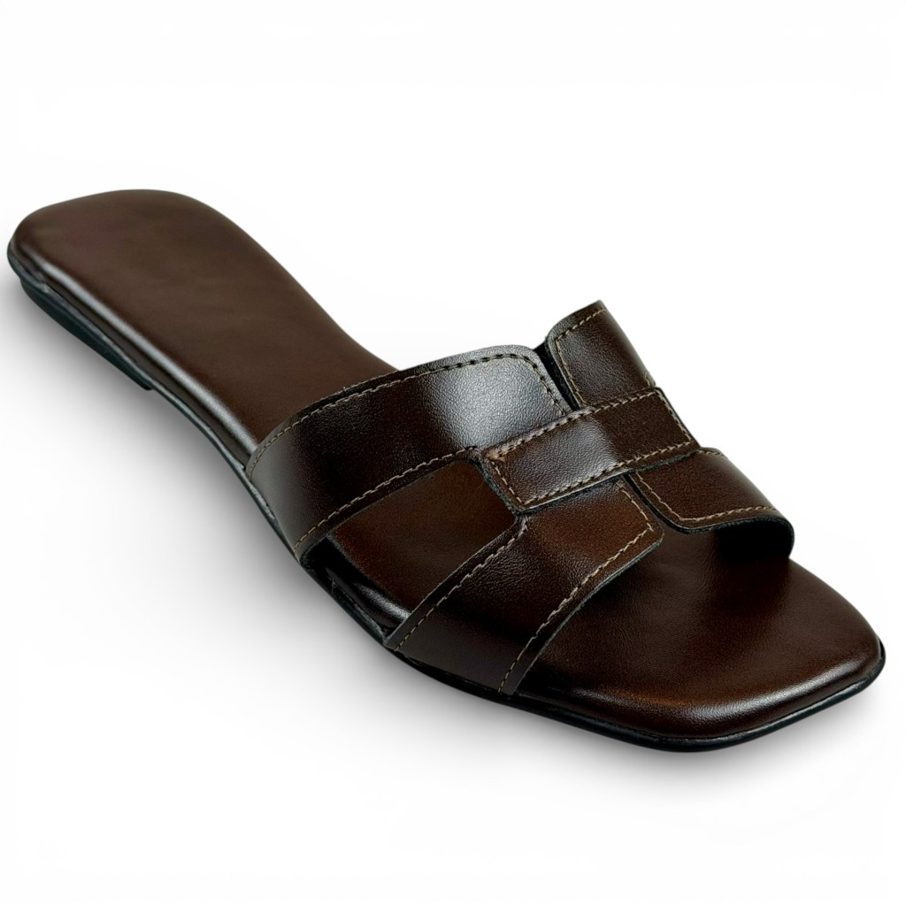 Sandália Rasteira Feminina Rasteirinha básica H-Strap Confortável Bico Quadrado em Tamanhos Especiais 40, 41 e 42