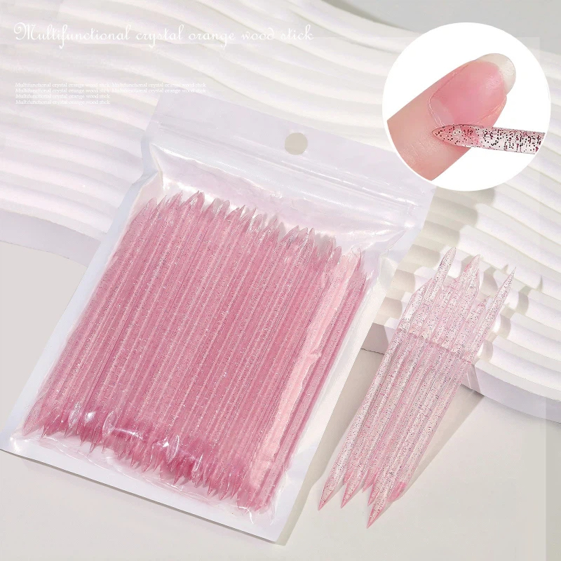 Kit 100/500 Unidades Palito Para Manicure Cutícula Unhas Decoradas