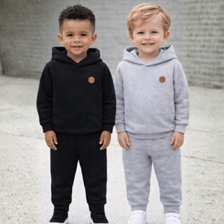 Kit Conjunto Moletom Infantil Menino Grosso do 01 ao 10 Anos | Casaco + Calça de Moletom Peluciada Básico em Oferta na Shopee