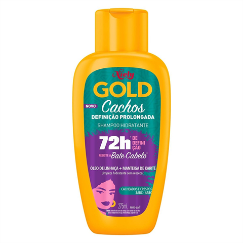 Niely Gold Shampoo Cachos Definição Prolongada - 275ml em Oferta na Shopee