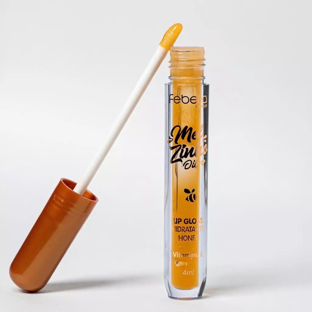 Gloss Mel Febella Efeito Vidro Hidratante Labial Nutritivo Lip Oil Volume 3D KBeauty Não Gruda em Oferta na Shopee