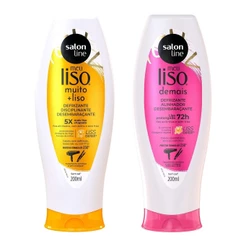 Kit Defrizantes Meu Liso Demais e Muito+Liso e 200ml Salon Line