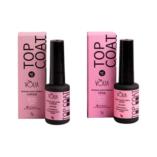 Top Coat Pink ou Cover 9g - Volia em Oferta na Shopee