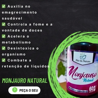 M O N J A U R O NATURAL em Oferta na Shopee