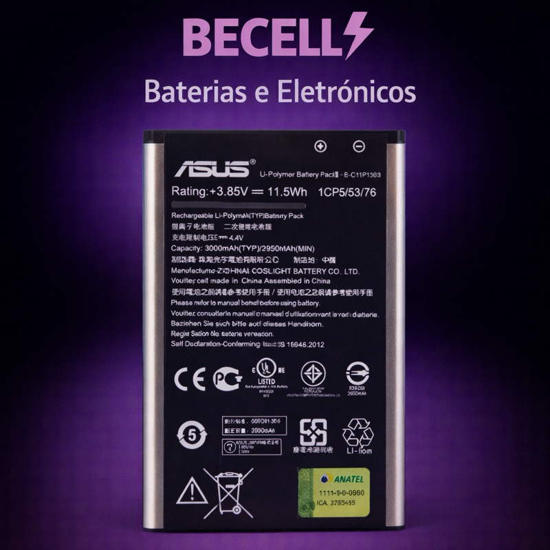 Ba-te-ria Zenfone Selfie Zd551kl Ze550kl Ze601kl C11p1501 + NF + Entrega Direta