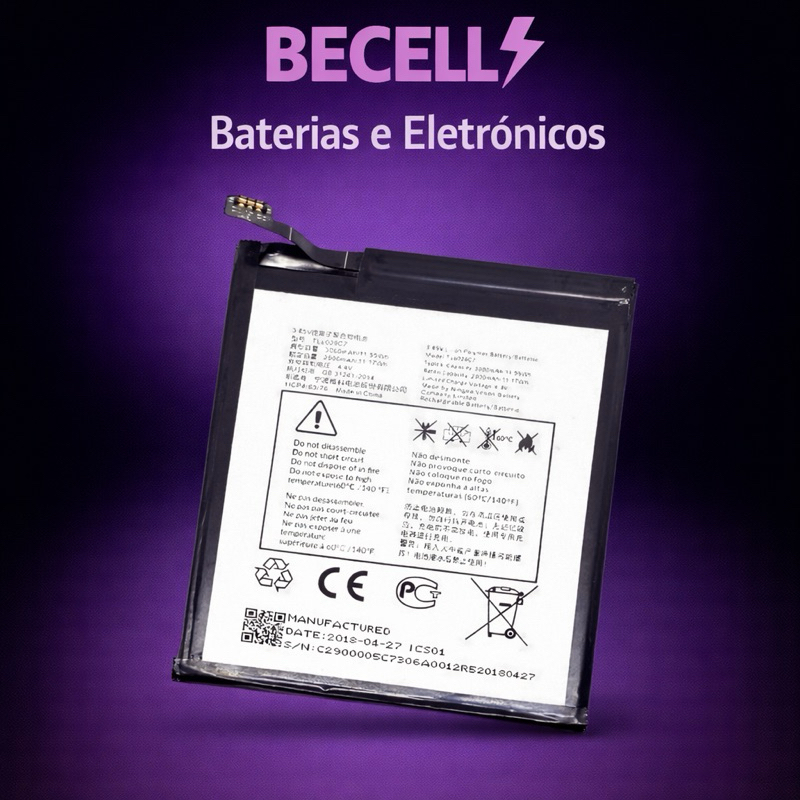 Bateria Tlp029c7 Compatível Com Smartphone Alcatel 3c 5026j + NF + Entrega Direta