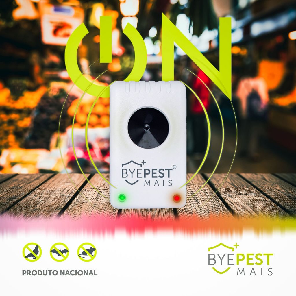 Repelente Eletrônico Espanta Pombo Rato Morcego pardal maritaca Gambá 127/220v
