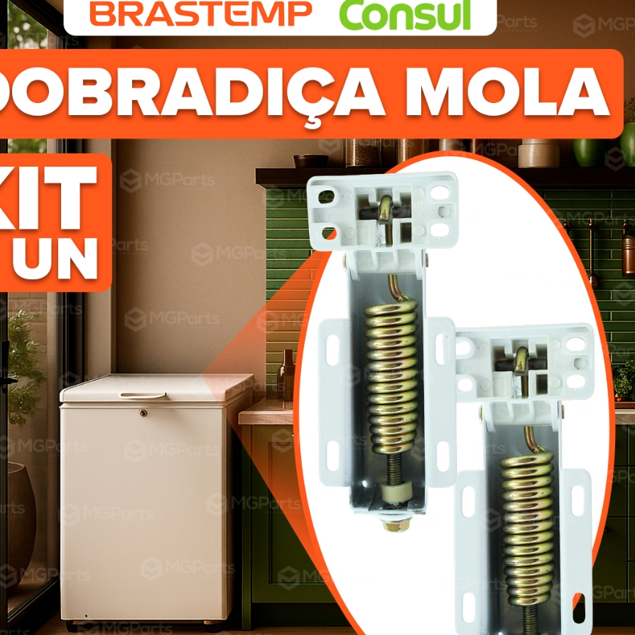 Dobradiça Porta Freezer Horizontal Consul Original Tampa 4197305 Pronta Entrega