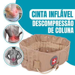 Cinta Lombar de Tração Inflável com Descompressão de Coluna