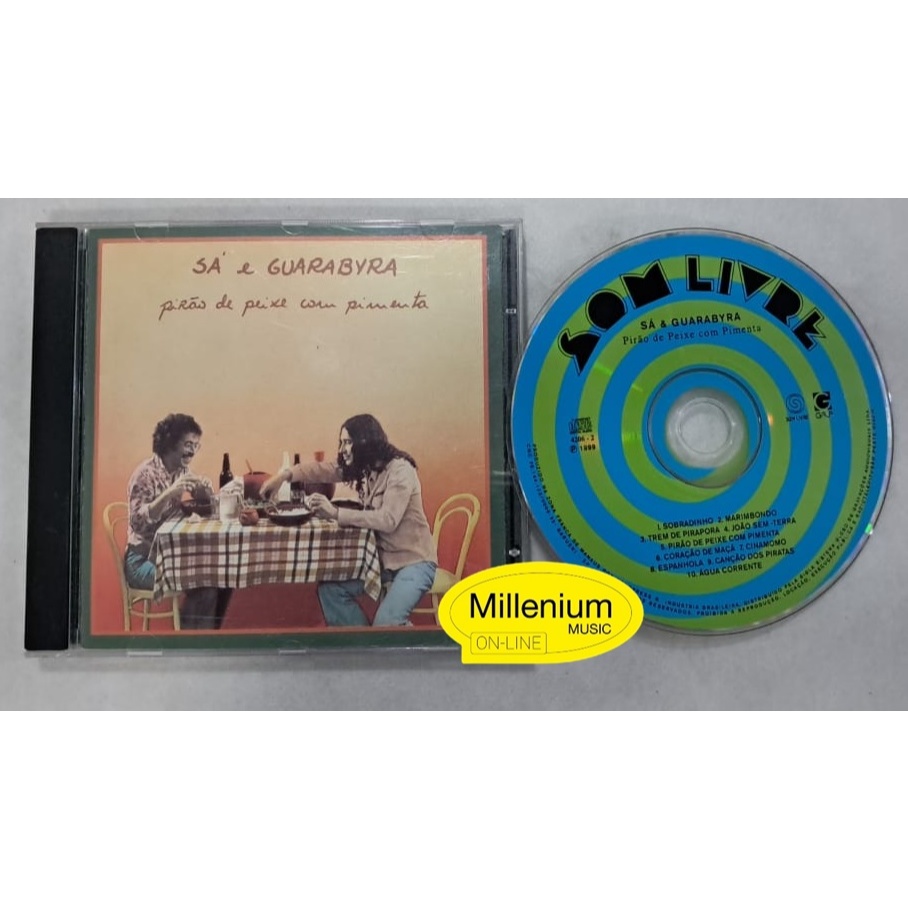 CD Sá E Guarabyra  Pirão De Peixe Com Pimenta 1999  Raridade Original Gravadora Colecionador Ótimo Estado