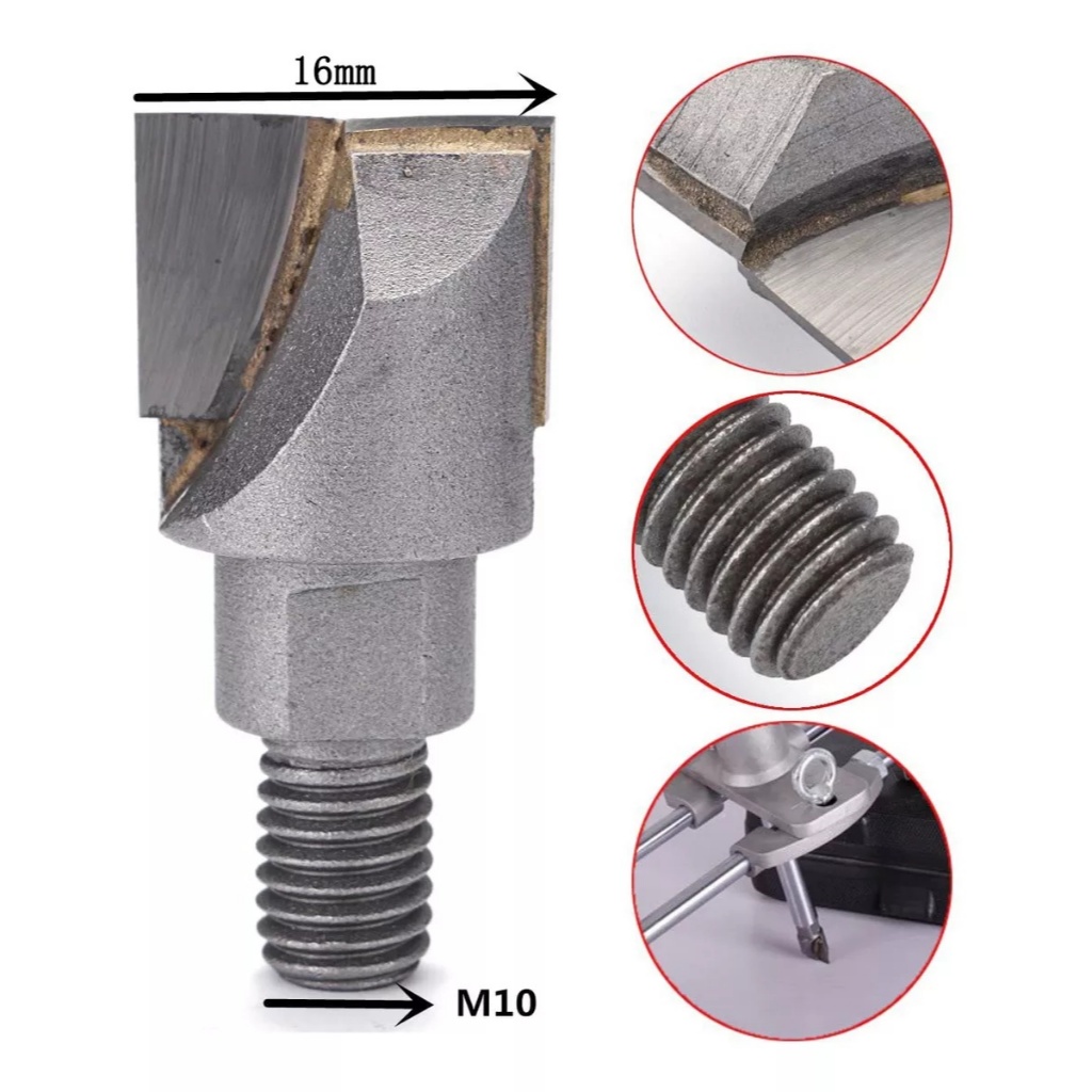 Fresa Gabarito De Porta Fechadura Interna E Externa 16mm Pro em Oferta na Shopee