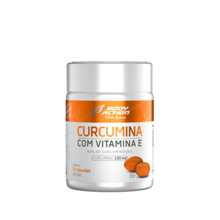Cúrcuma com Vitamina E 130mg - 30 Cápsulas Bodyaction em Oferta na Shopee