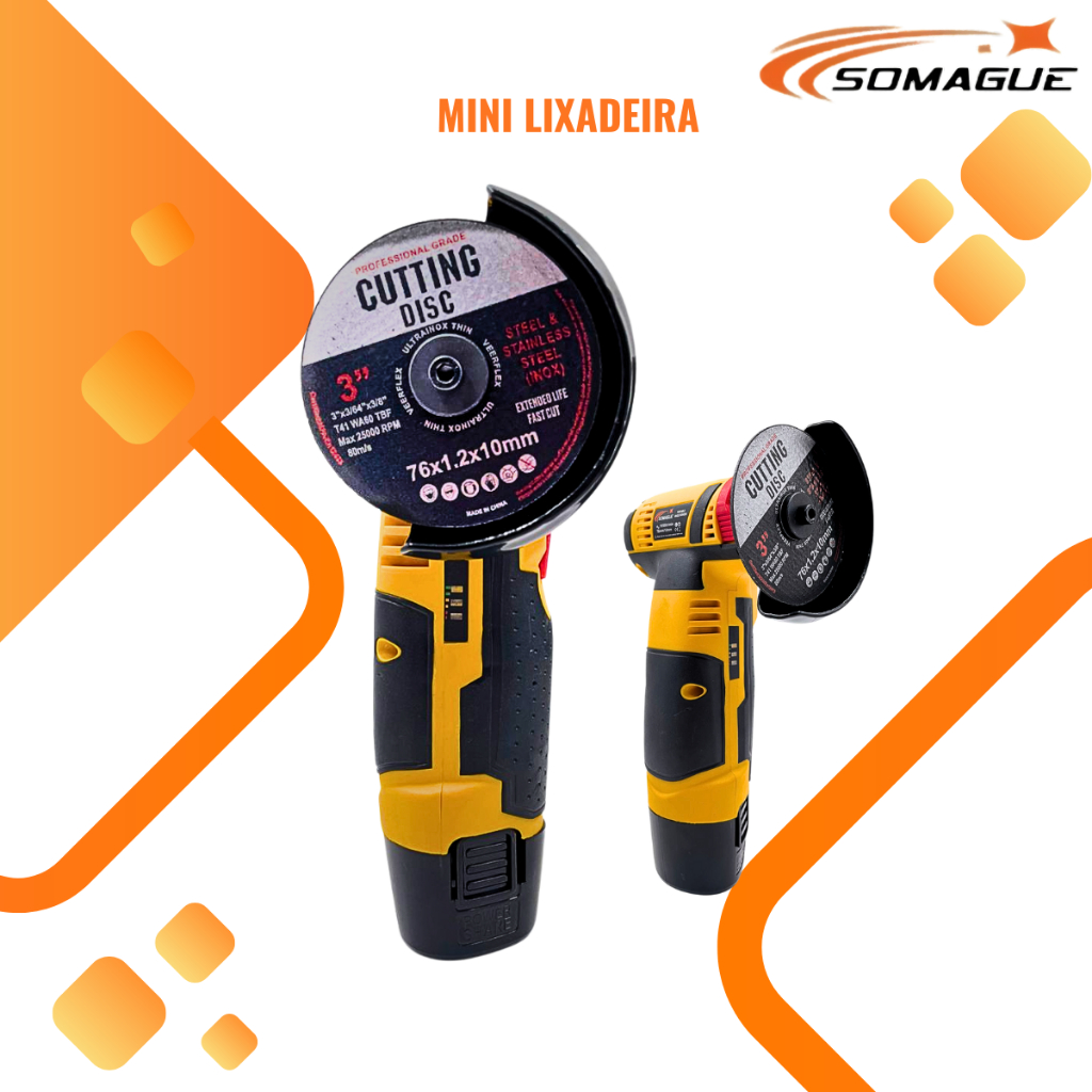 Mini Esmerilhadeira Compacta Angular 21v Portátil Sem Fio em Oferta na Shopee