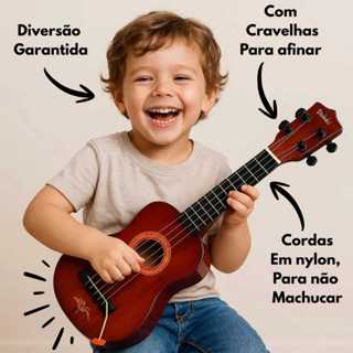 Violão Infantil De Brinquedo Com Corda Tamanho Mini e Grande Afina De Verdade Divertido Aprendizado em Oferta na Shopee
