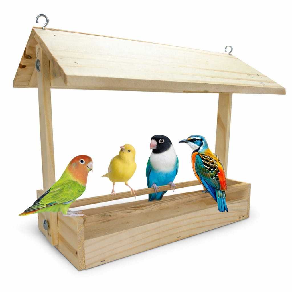 Tratador Comedouro De Pássaros Livres Silvestres Alimentador para Aves Grandes