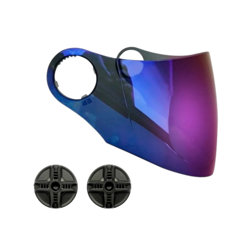VISEIRA CAPACETE AGV BLADE TURTLE/FIVE CONTINENTS/ROSSI/START VISION CAMALEÃO PROMO + BOTÃO REPARO