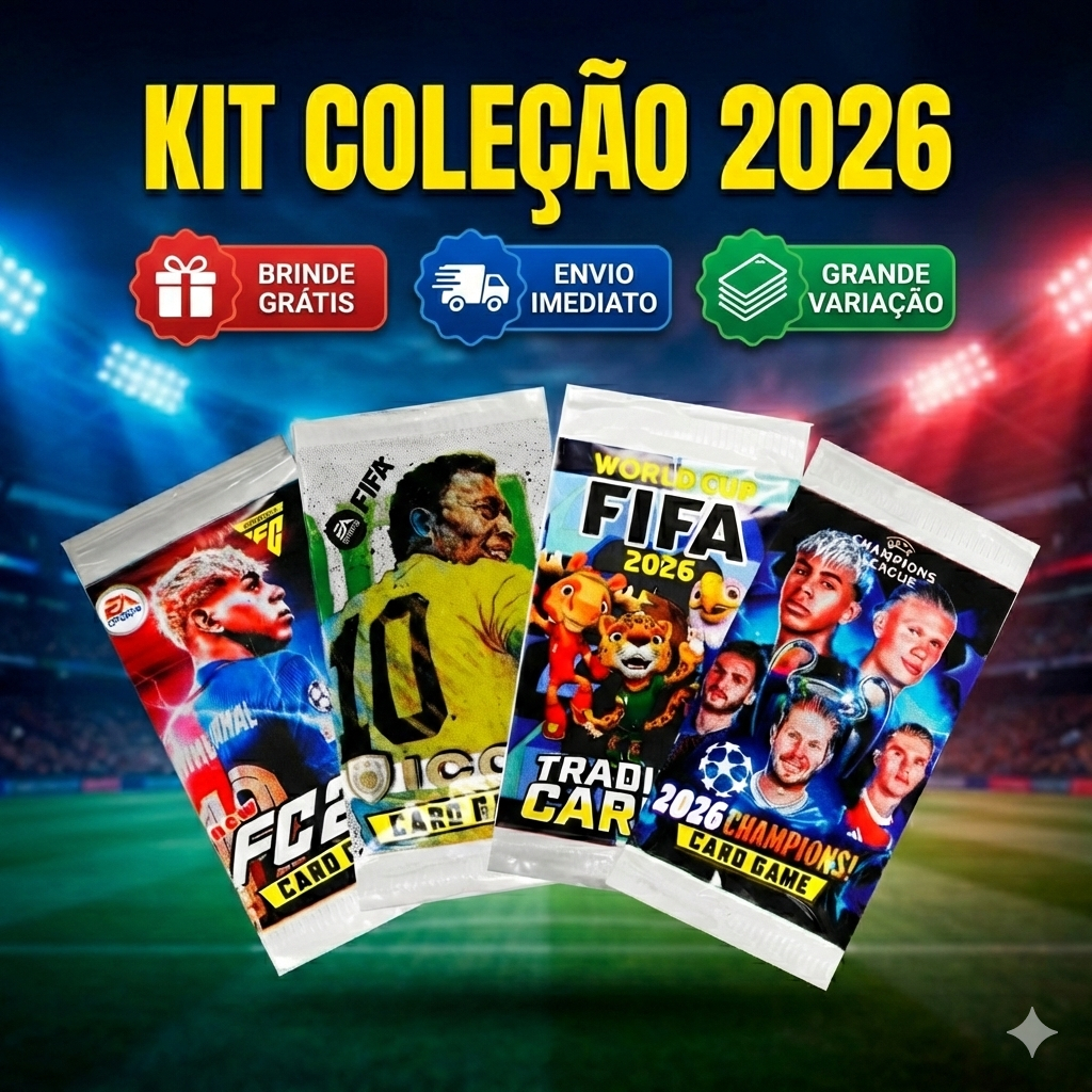 KIT CARDS 2026 - FUTEBOL (COPA 2026, CHAMPIONS 26, FIFA 26, FIFA ICON 26)