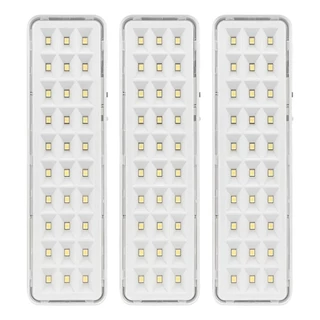 Kit Luminária Emergência Lâmpada 30 Leds Recarregável Bivolt Luz Branca Fria 6500K - ASUS