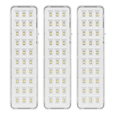Kit Luminária Emergência Lâmpada 30 Leds Recarregável Bivolt Luz Branca Fria 6500K - ASUS