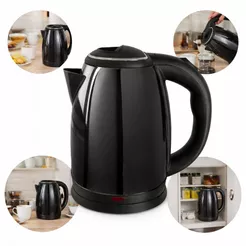 Chaleira Elétrica Jarra 1.8L Café Chá Inox 110v Preto
