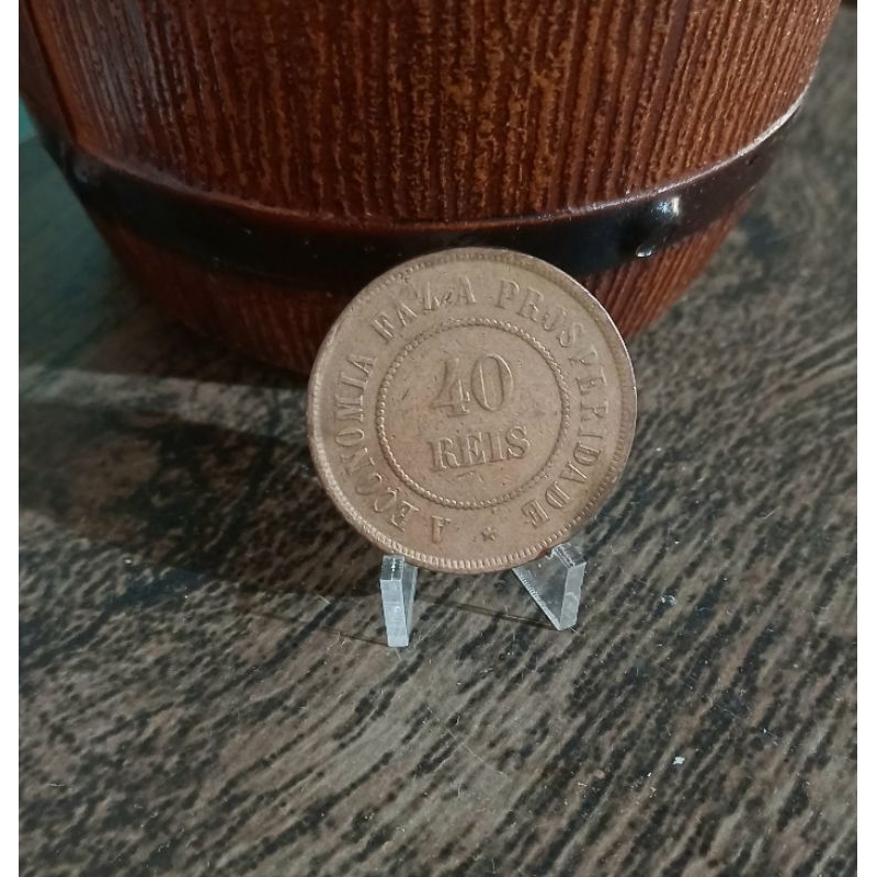 Moeda de 40 réis 1898 rara
