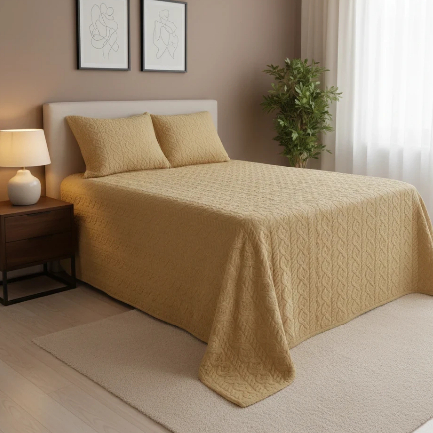 Colcha Aconchego Premium Queen 3 peças- Toque Suave e Ótimo Caimento 2,40x260 - Envio Full em Oferta na Shopee