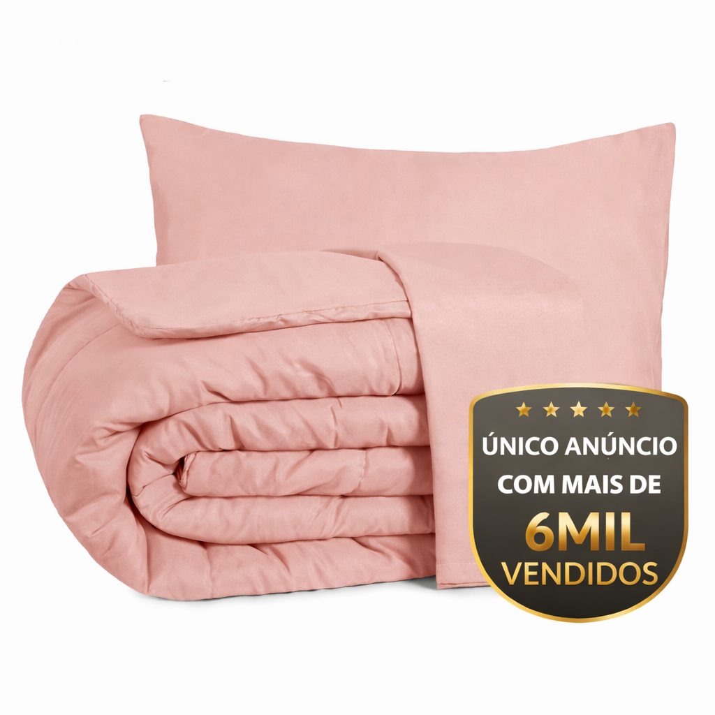 Kit Edredom Casal Queen 3 Peças Cobre Leito Super Macio com Fronhas em Oferta na Shopee