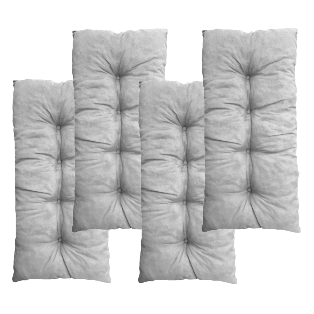 Conjunto de 4 almofadas 95x45 para Assentos de jardim varanda sacada e área de lazer