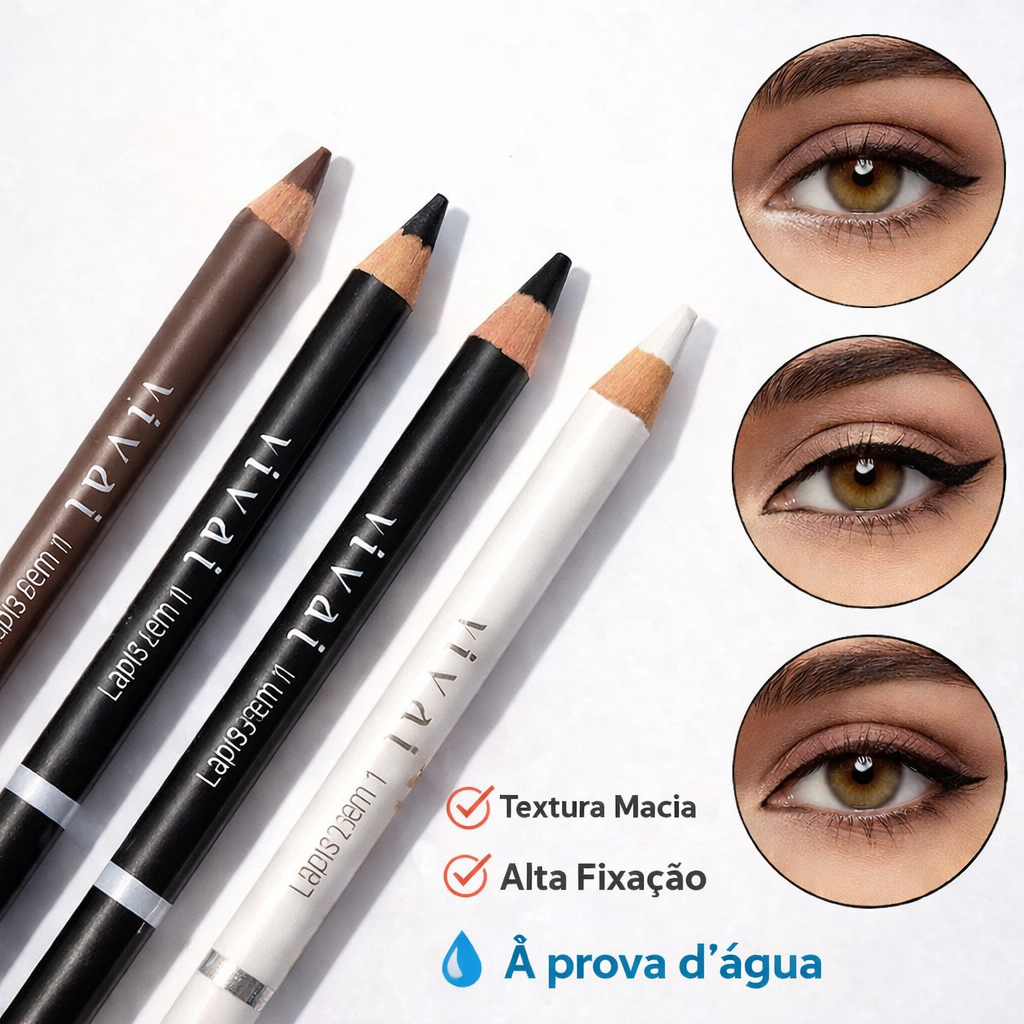 Lápis de Olho e Sobrancelha Vivai | Longa Duração