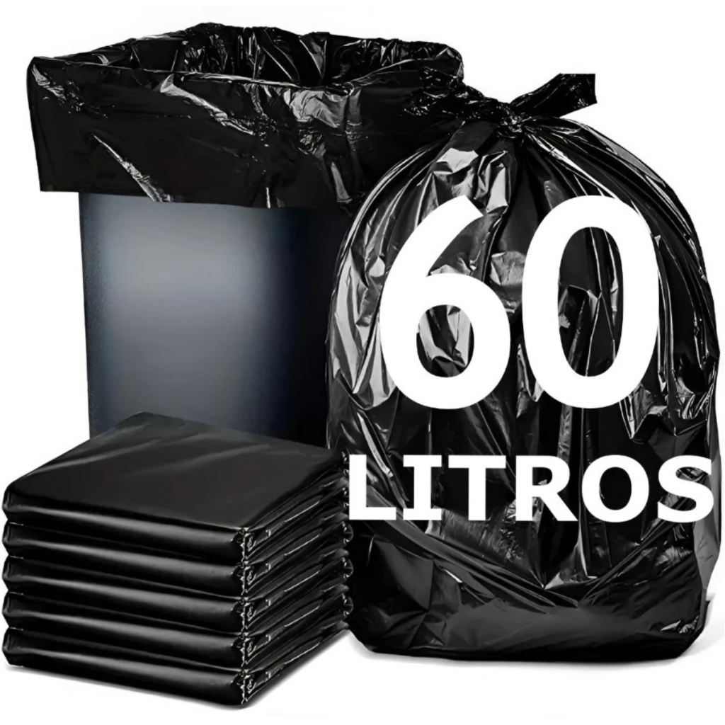Saco De Lixo 60 Litros C/100 unidades Direto De fabrica em Oferta na Shopee