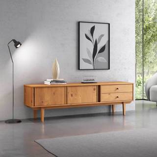 Rack Sala Minimalista TV 75 Pés Madeira 175 cm Freijó Simona em Oferta na Shopee