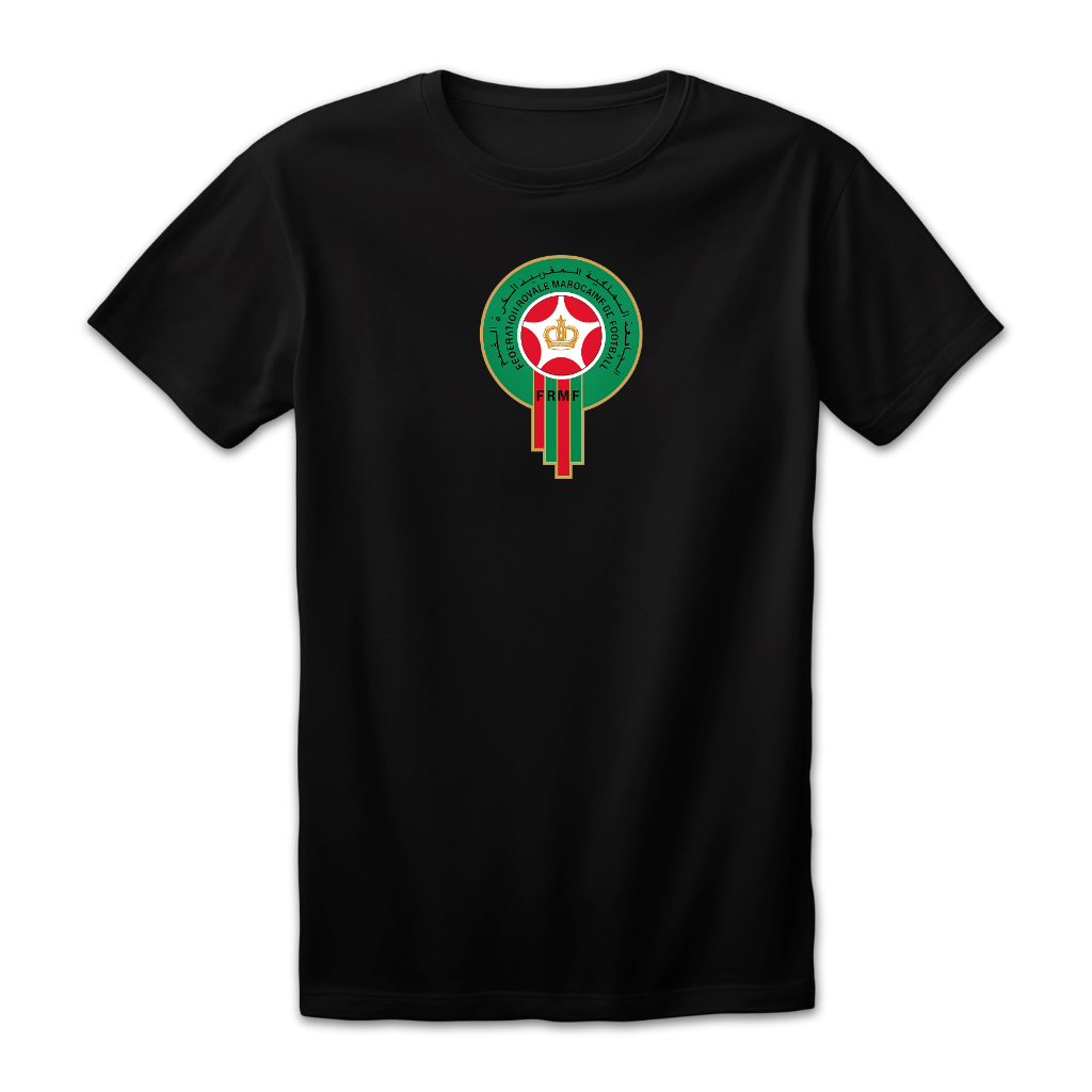 Camiseta Unissex Estampa MARROCOS Futebol Algodão Conforto Verão Dia a Dia Estilo Casual Promoção