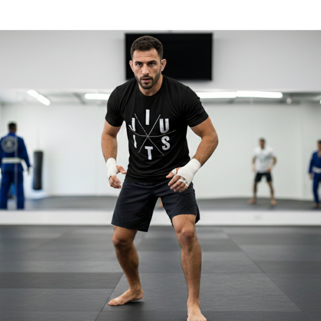 CAMISETA ESTAMPADA JIUJTSU CONFORTÁVEL MACIA ALGODÃO SECAGEM RAPIDA DIA A DIA LUTA ESPORTE ACADEMIA.