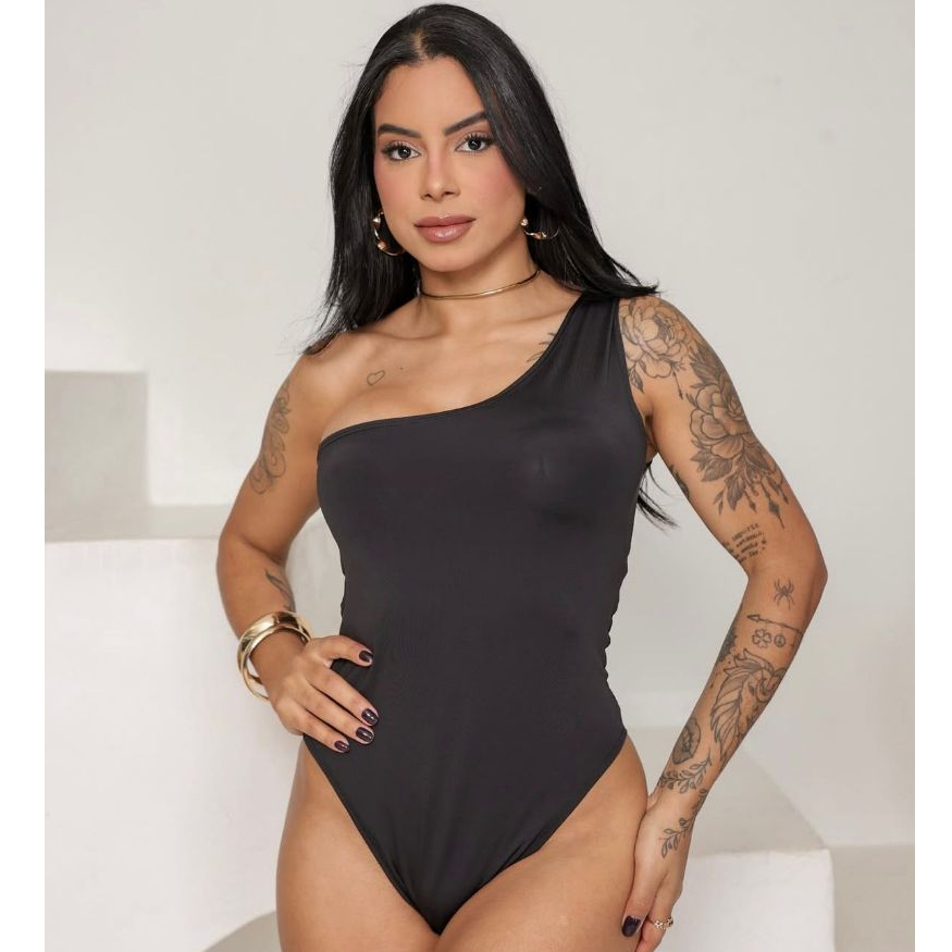 Body Feminino Mula Manca Suplex Premium Um Ombro Só Justo Confortável Alta Tendencia Moda Feminina em Oferta na Shopee