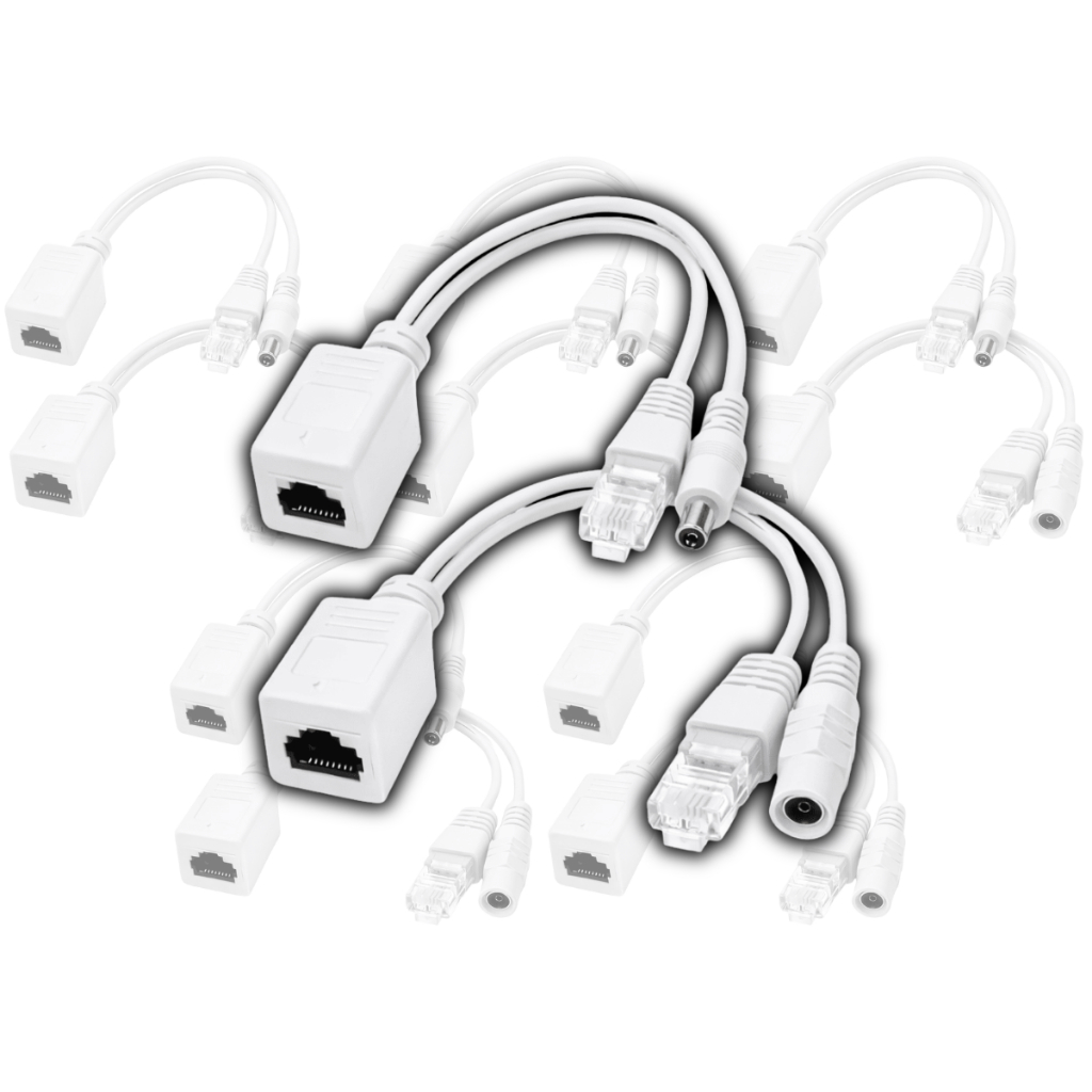 Kit 5 Par De Cabo Adaptador Poe Injetor E Separador em Oferta na Shopee