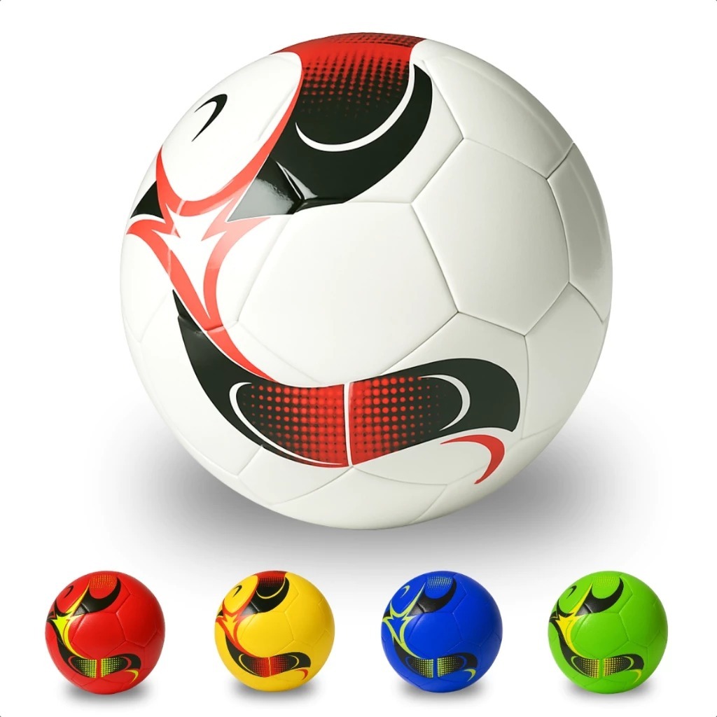 BOLA DE FUTEBOL COLORIDA TAMANHO PADRÃO N5 ENVIO ALEATORIO *NÃO ACOMPANHA BOMBA*