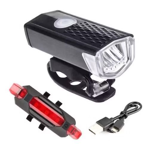 KIT LANTERNA BICICLETA FAROL RECARREGAVEL D5758 E LK-025 em Oferta na Shopee