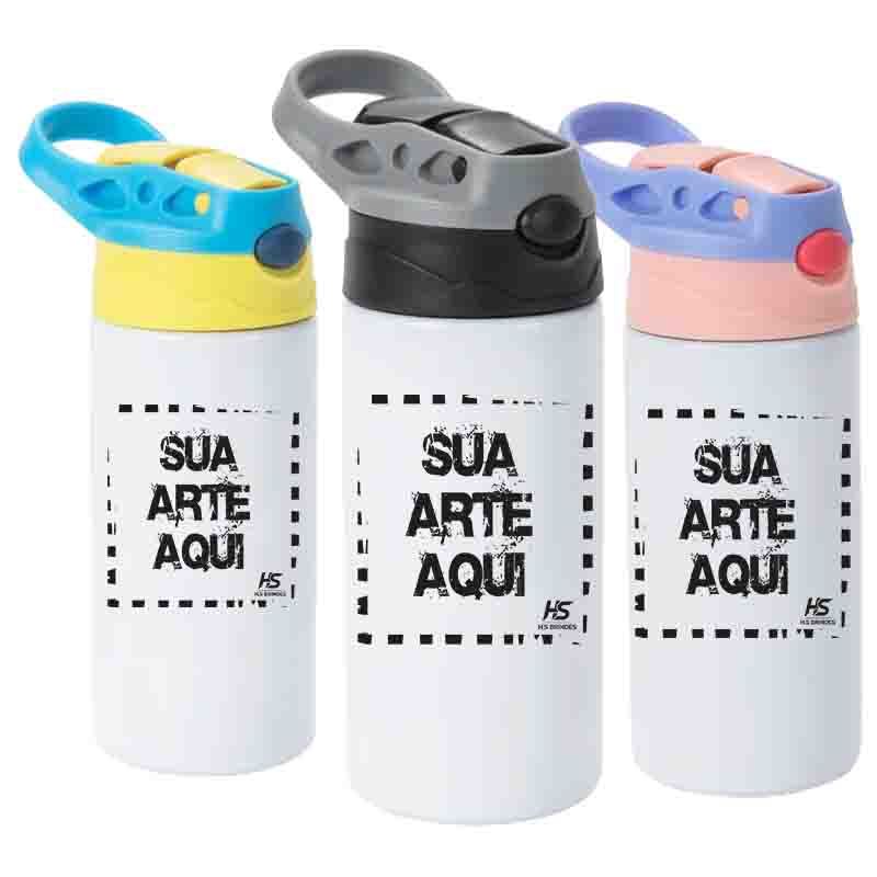 Squeeze Infantil Personalizado com nome bico retrátil de silicone 500ml - Personalizado