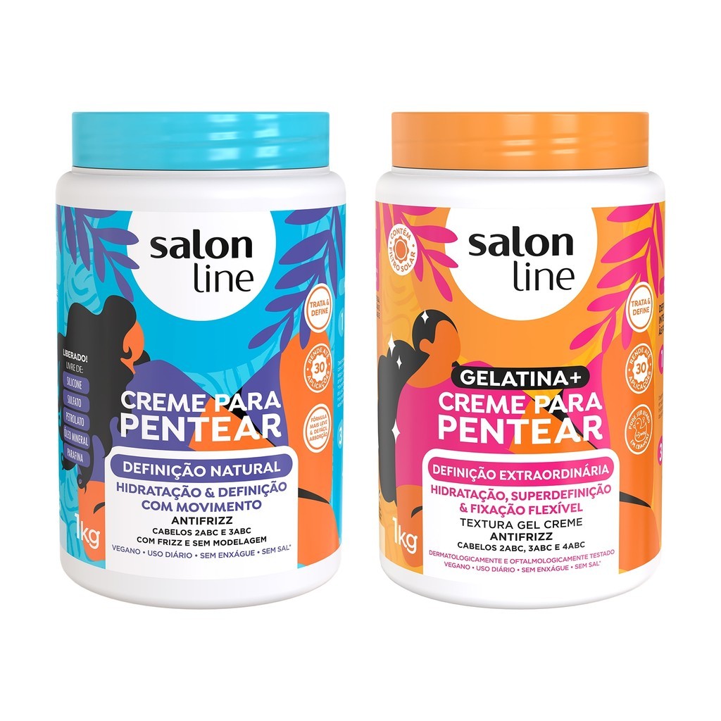 Kit Definição Natural e Extraordinária com 2 Cremes para Pentear em Oferta na Shopee