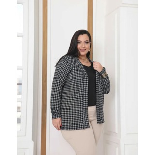 Blusa de Frio Feminina Plus Size Cardigam Casaco de Lanzinha Inverno Jaqueta Leve Roupa Quentinha em Oferta na Shopee