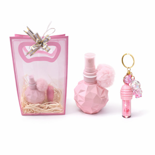 Kit Perfume Infantil Menina PomPom 100 ML  Luxo + Lip Gloss c/ Chaveiro Fofo - Presente Meninas Dia das Crianças, natal em Oferta na Shopee
