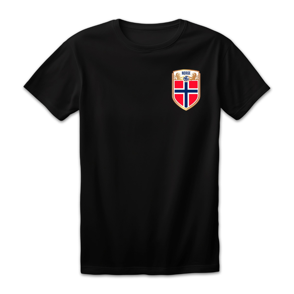 Camiseta Unissex Estampa Noruega Copa do Mundo 2026 Futebol Algodão Conforto Verão Dia Promoção