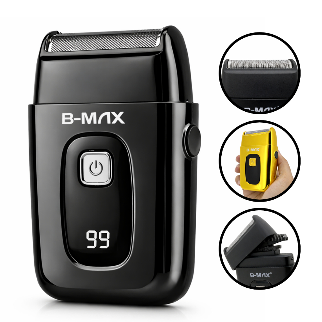 Máquina Shaver Profissional Sem Fio USB-C Acabamento Rente B-MAX em Oferta na Shopee