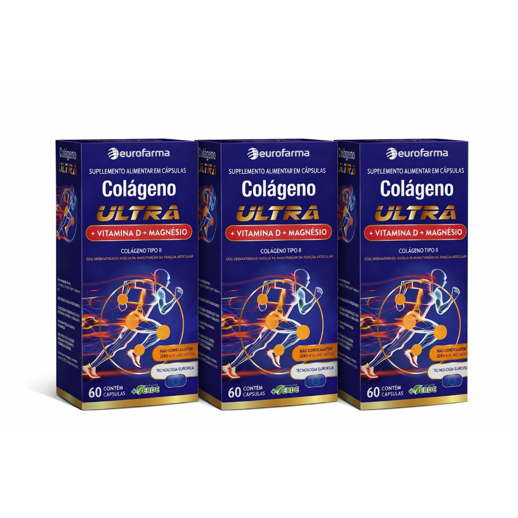 COLÁGENO ULTRA + MAGNÉSIO + VITAMINA D 60 CÁPSULAS em Oferta na Shopee