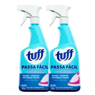 Kit 2x Spray Para Passar Roupa Tuff Facilita Passadoria de Roupa Cheirosa e Desamassada 500ml em Oferta na Shopee