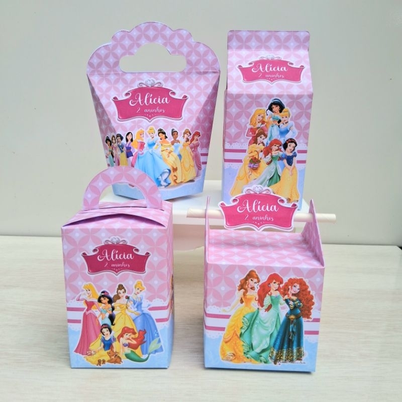 kit caixas personalizada PRINCESAS DISNEY 1.0 /lembrancinha de aniversário para festa infantil/mimo personalizado