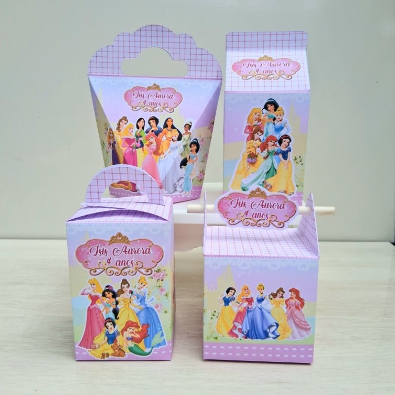 kit caixas personalizada PRINCESAS DISNEY 2.0 /lembrancinha de aniversário para festa infantil/mimo personalizado