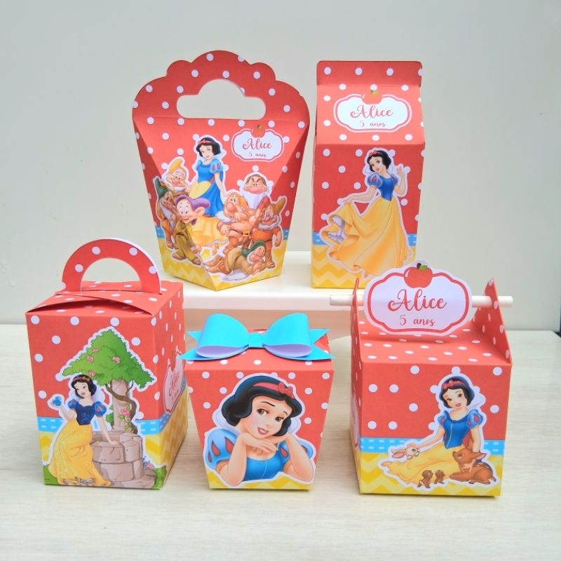 kit caixas personalizada BRANCA DE NEVE 2.0 / lembrancinha de aniversário para festa infantil/mimo personalizado